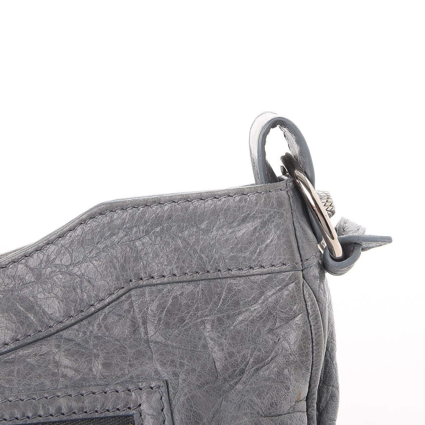 Agneau Giant 12 Silver Hardware Hip Velo Ardoise