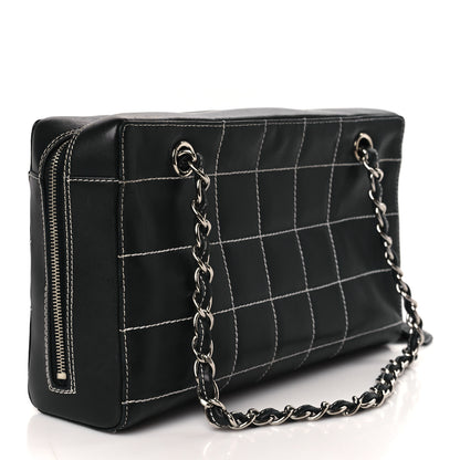 Chanel Lambskin Square Stitched Shoulder Bag Black 2 of 8