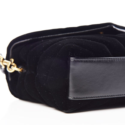 Saint Laurent Velvet Y Quilted Monogram Toy Loulou Crossbody Bag Black 6 of 12