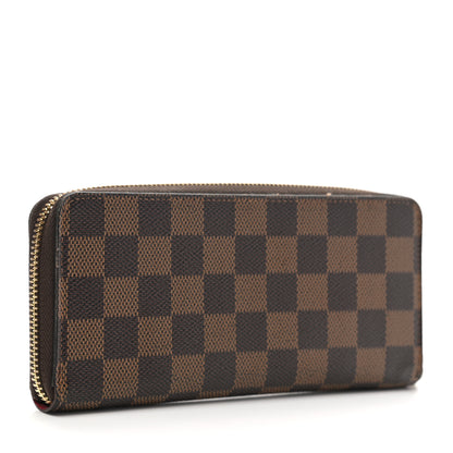 Louis Vuitton Damier Ebene Clemence Wallet Cherry 3 of 11