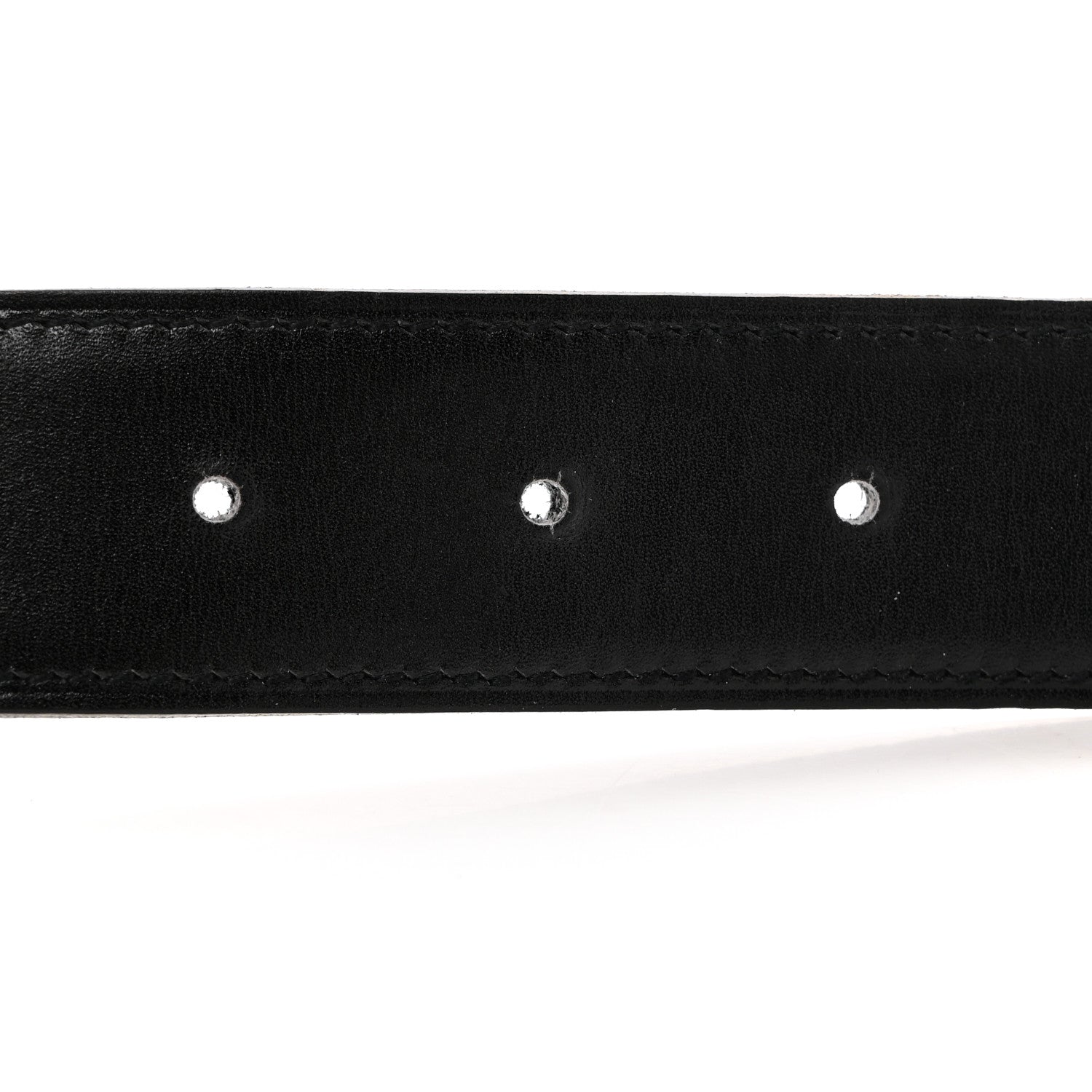 Hermes Box Togo 32mm Belt Strap 90 Black Blue Jean 7 of 8