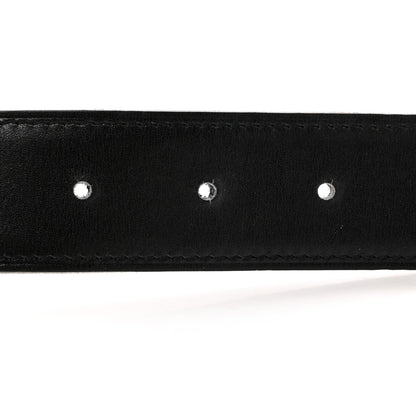 Hermes Box Togo 32mm Belt Strap 90 Black Blue Jean 7 of 8