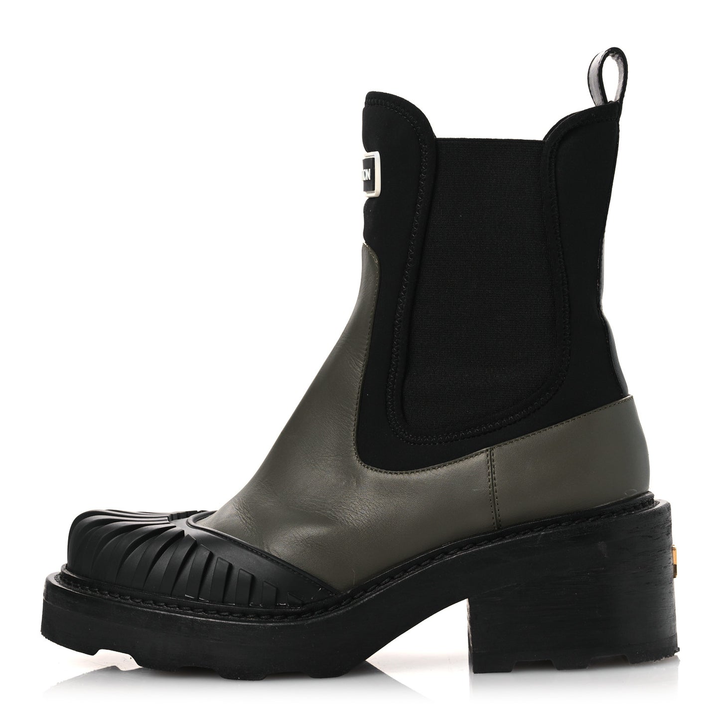 Calfskin Beaubourg Ankle Boots 39 Black Green
