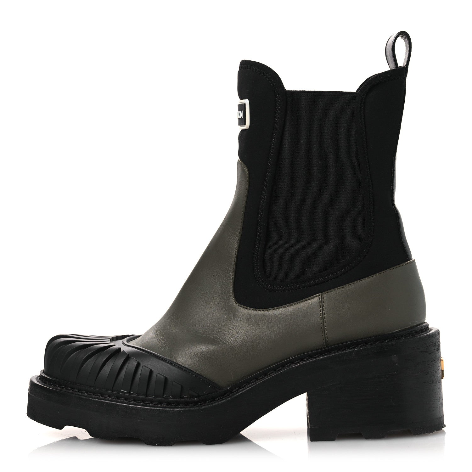 Louis Vuitton Calfskin Beaubourg Ankle Boots 39 Black Green 1 of 14