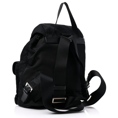 Prada Tessuto Nylon Saffiano Small Backpack Black 3 of 8