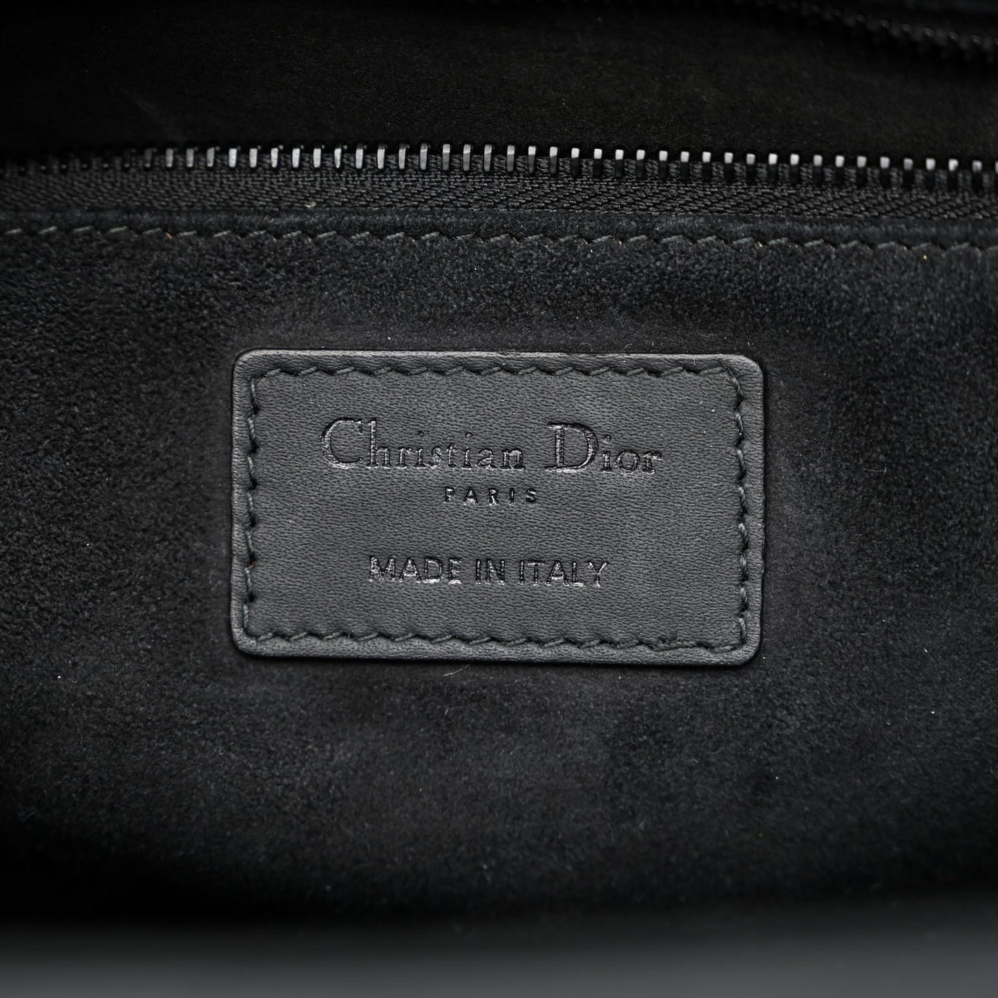 Ultra Matte Calfskin Cannage Large Lady Dior Black