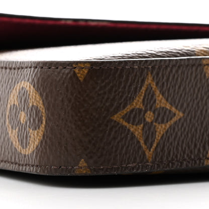 Louis Vuitton Monogram Pochette Felicie Chain Wallet Fuchsia 11 of 16