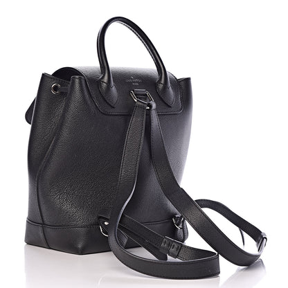 Louis Vuitton Calfskin Lockme Backpack Black 3 of 10