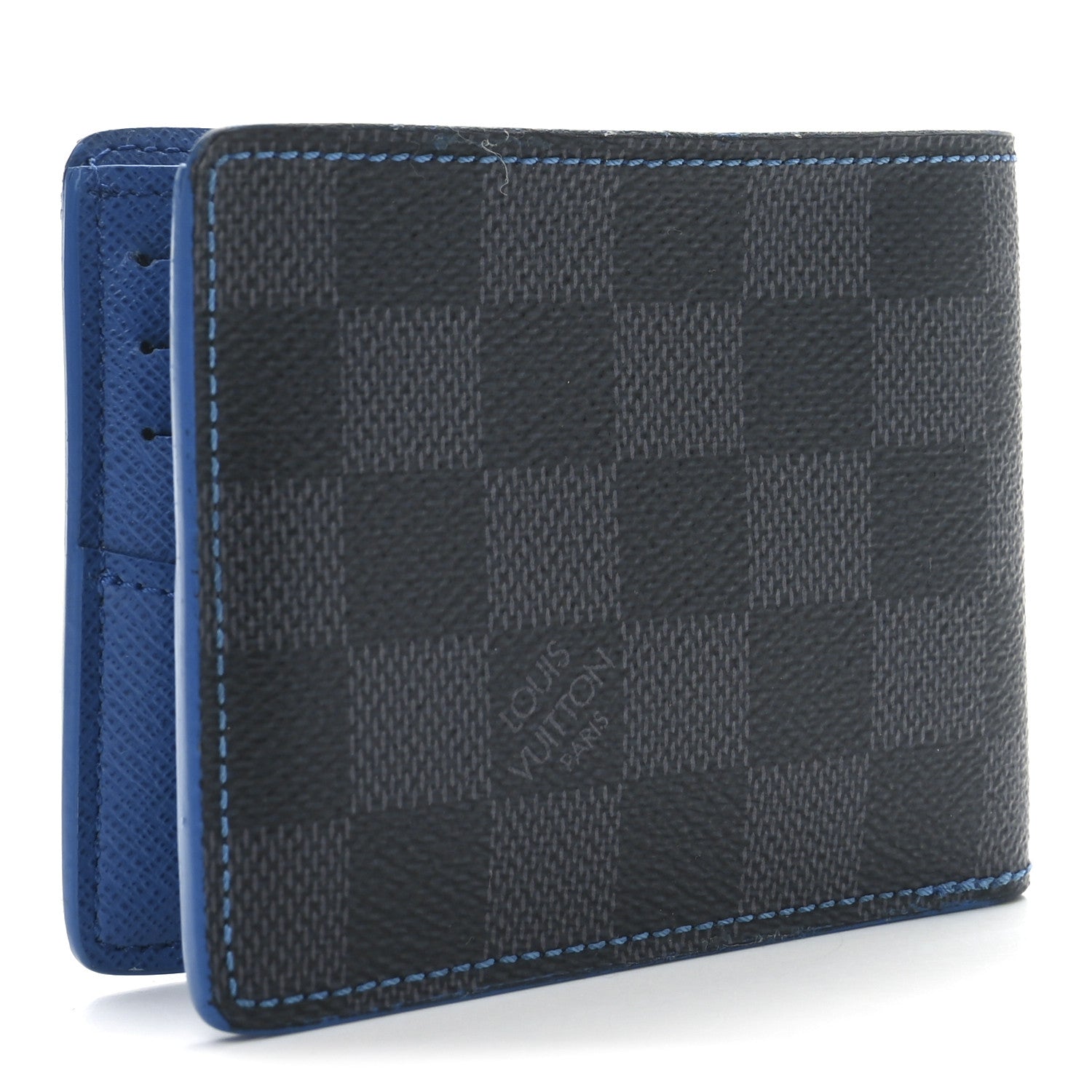 Louis Vuitton Damier Graphite Slender Wallet Blue 3 of 7
