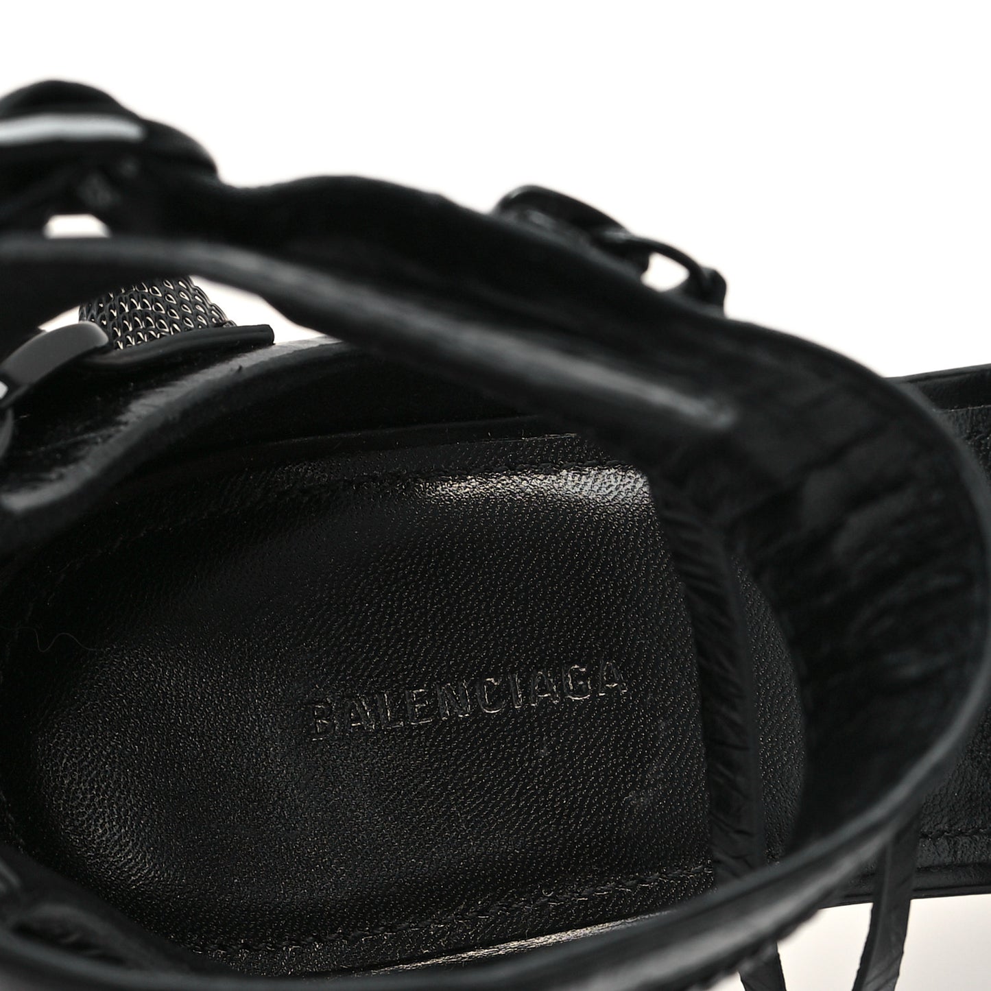 Agneau Arena Cagole 110mm Sandals 38 Black