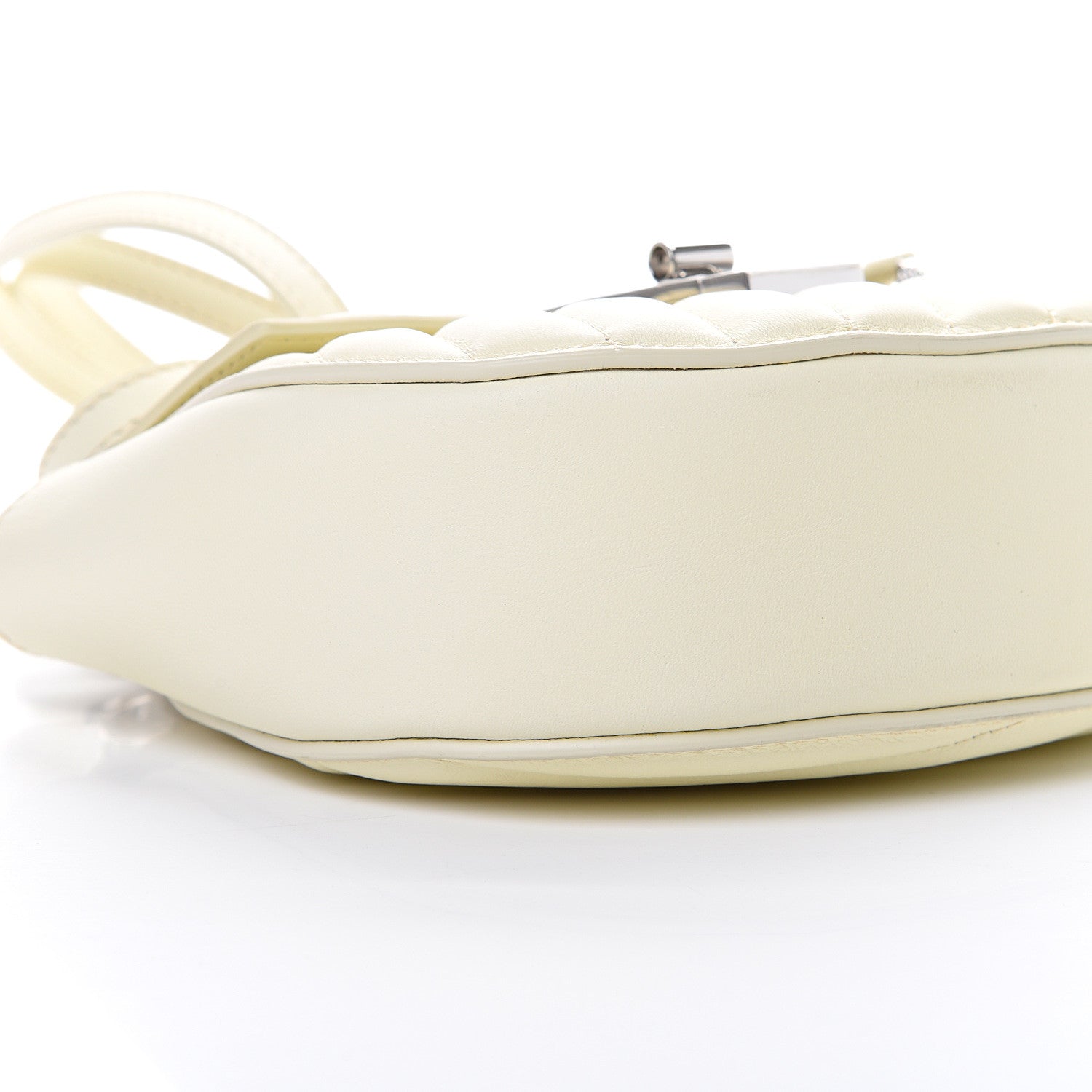 Chloe Calfskin Quilted Mini Drew Bijou Shoulder Bag Natural White 8 of 10