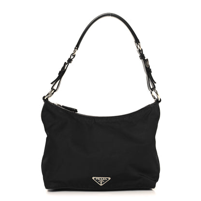 Prada Tessuto Nylon Vitello Hobo Black 1 of 11