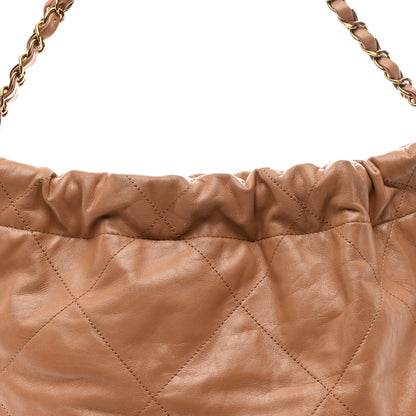 Chanel Shiny Calfskin Quilted Small Chanel 22 Beige 10 of 13