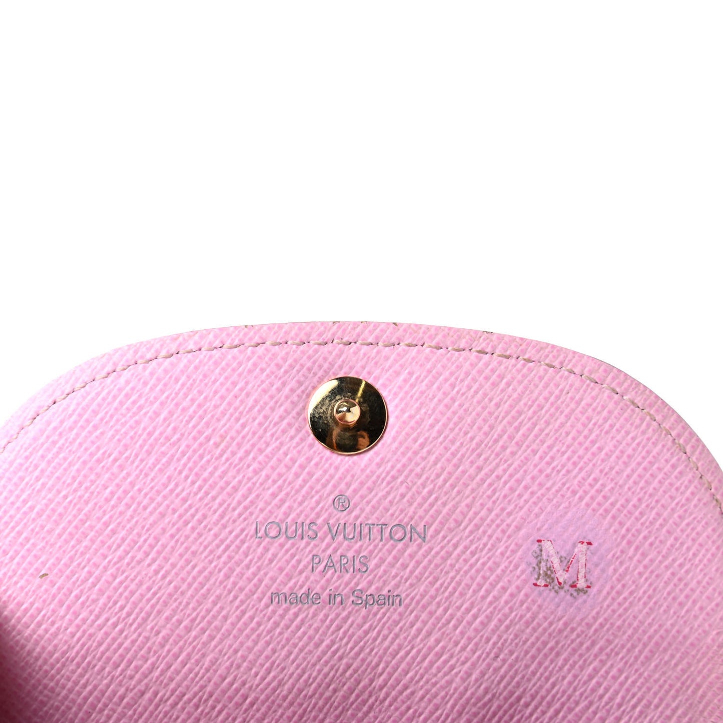 Monogram Multicolor Business Card Holder White Litchi