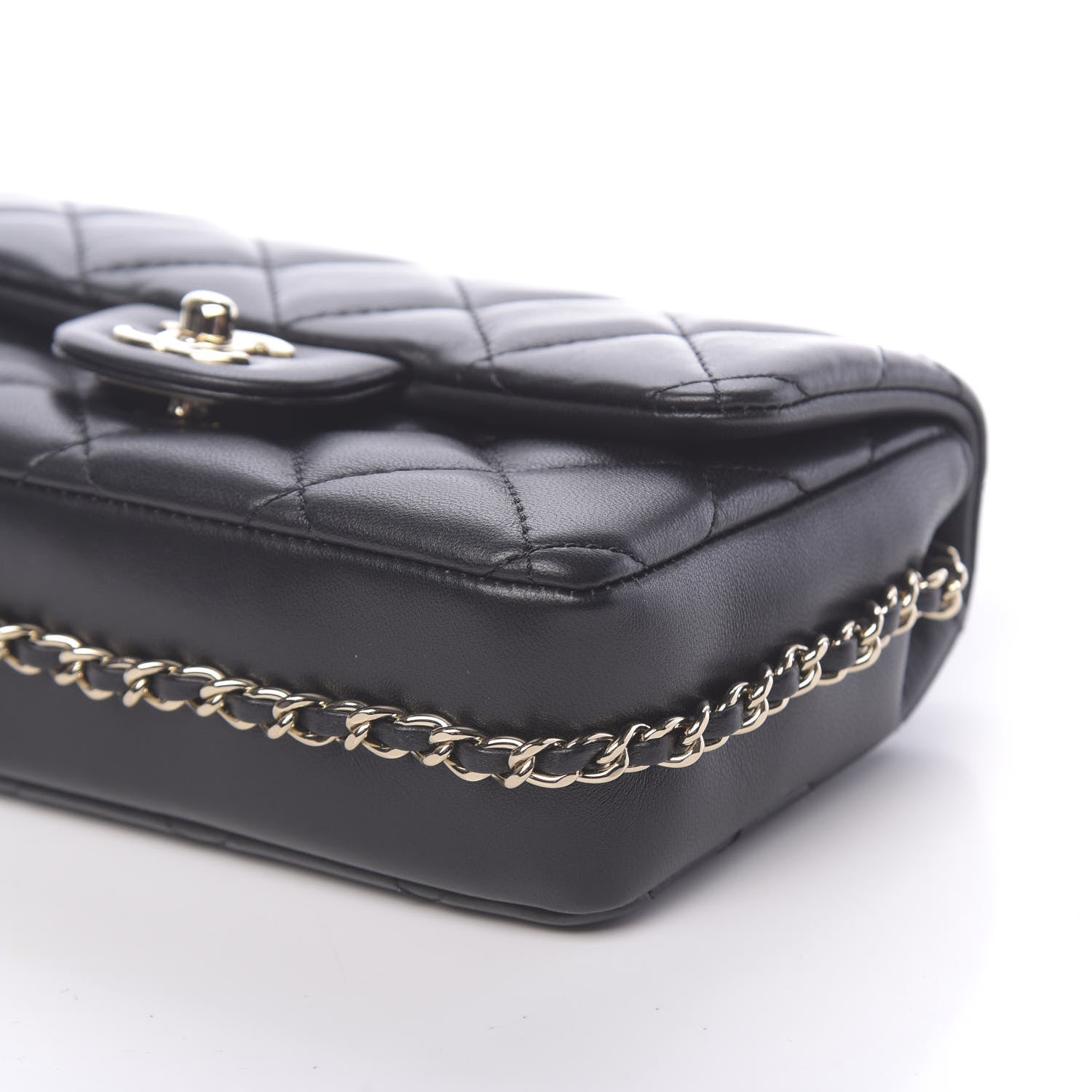 Chanel Lambskin Quilted Mini My Precious Flap Black 9 of 11