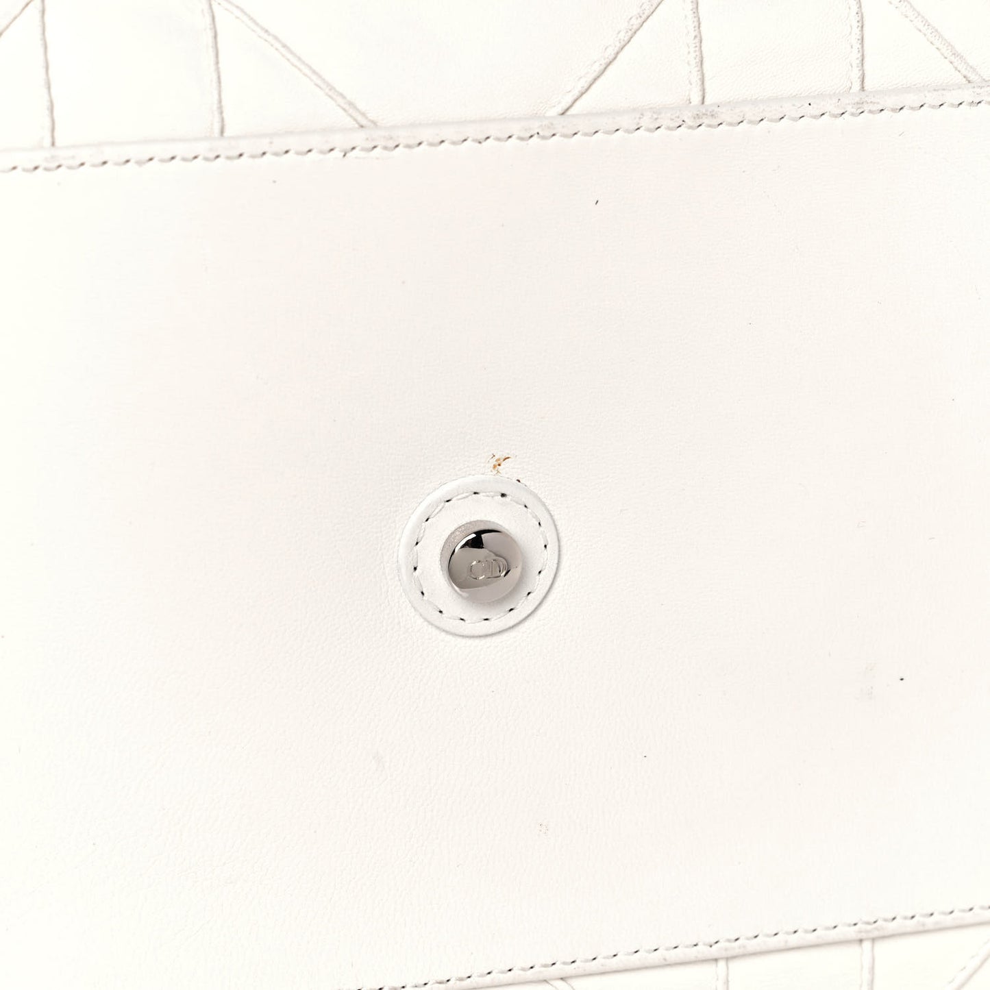 Lambskin Cannage Medium Le Trente Tote White