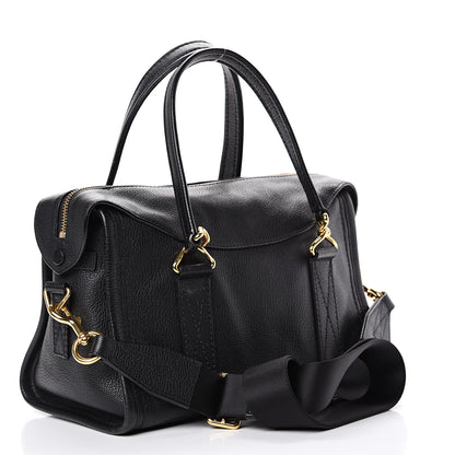 Marc Jacobs Pebbled Calfskin Wellington Satchel Black 2 of 17
