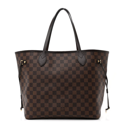 Louis Vuitton Damier Ebene Neo Neverfull MM Rose Ballerine 1 of 10