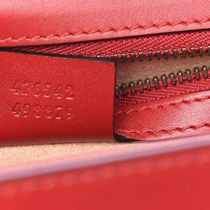 Gucci Calfskin Sylvie Web Queen Margaret Shoulder Bag Blue Agata Hibiscus Red Mystic White 7 of 10