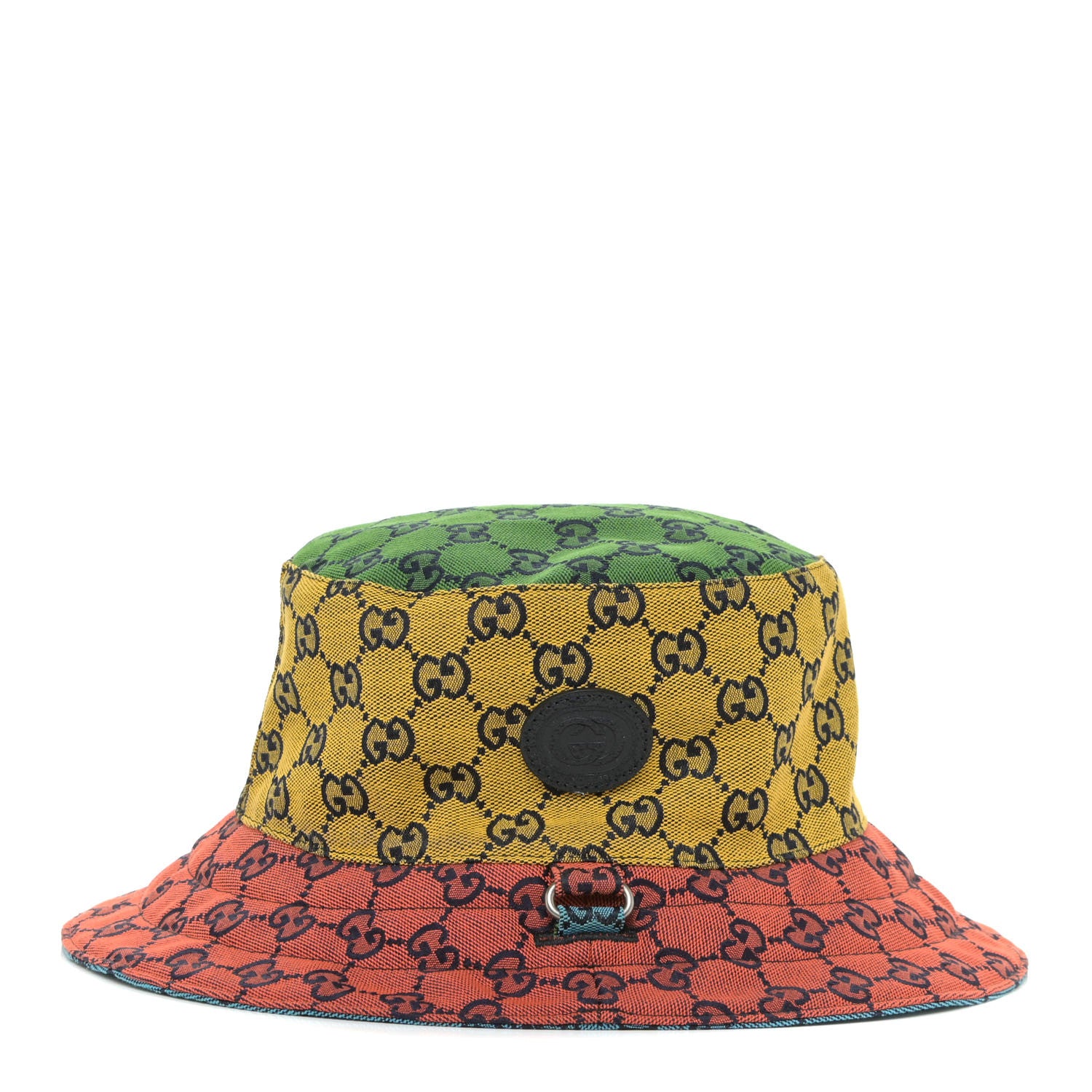 Gucci Monogram Multicolor Reversible Bucket Hat Yellow Multicolor 3 of 14