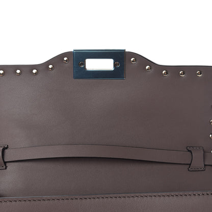 Valentino Garavani Vitello Medium Rockstud Flip Lock Crossbody Bag Clay 10 of 11