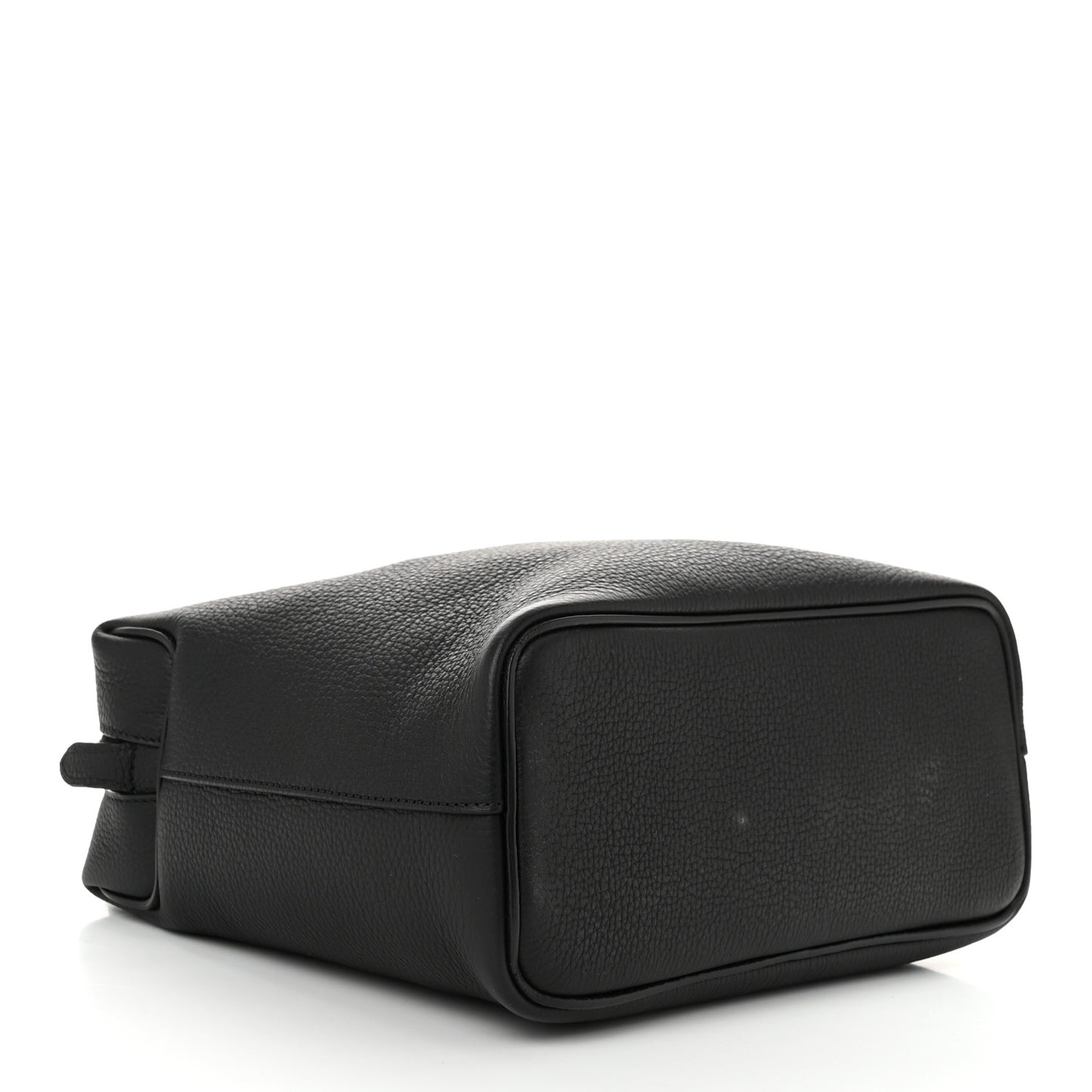 Calfskin Small Soft Cube Satchel Black Khaki