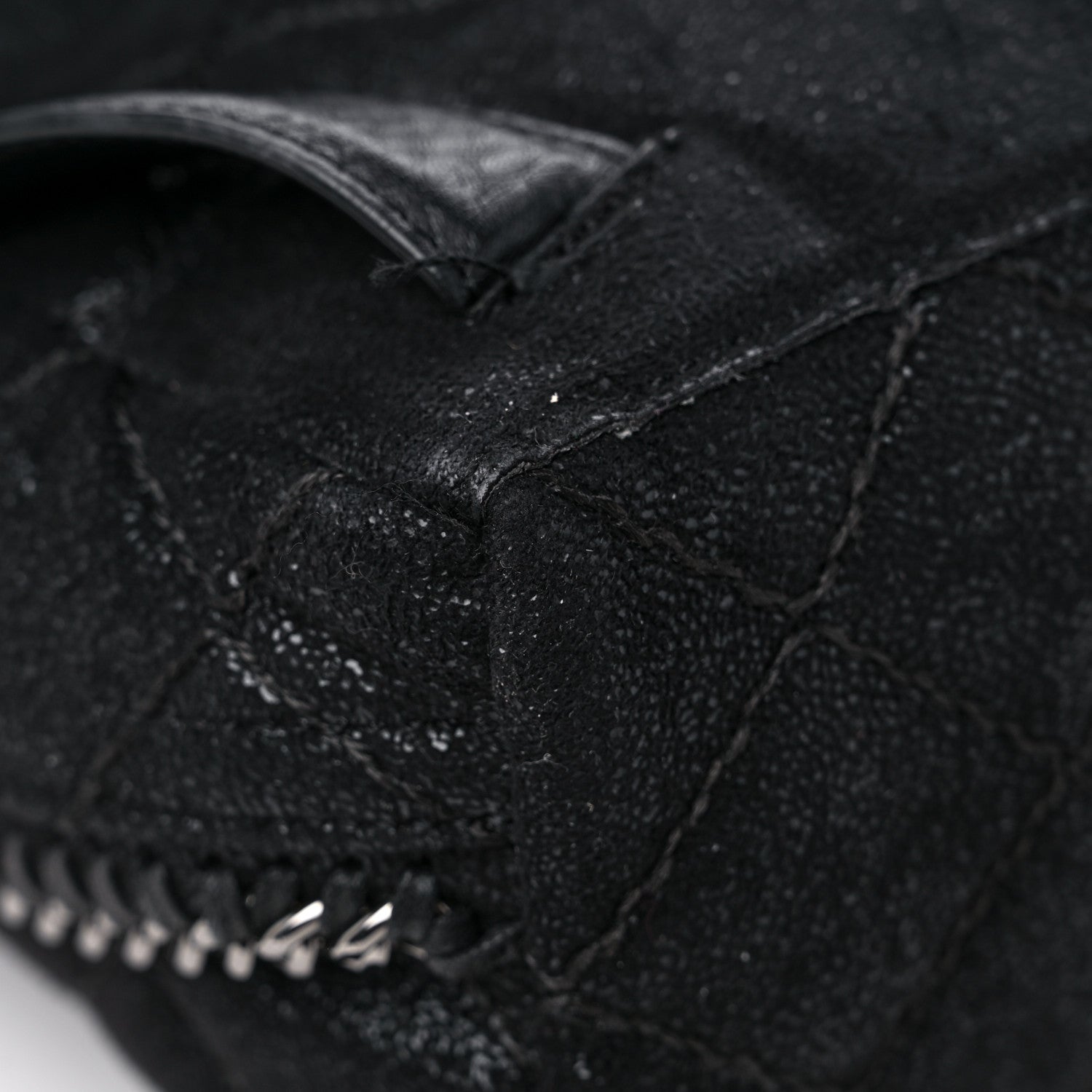 Stella McCartney Shaggy Deer Quilted Small Falabella Backpack Black 10 of 21