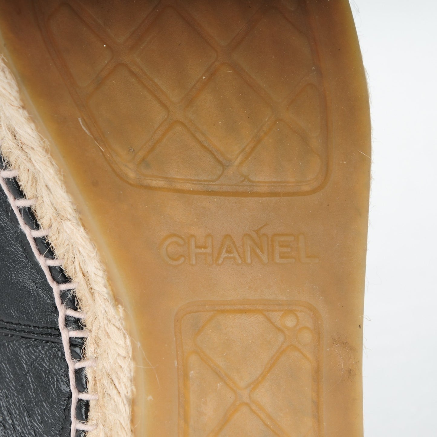 Lambskin CC Espadrilles 37 Black