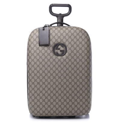 Gucci GG Plus Monogram Small Interlocking G Trolley Brown 1 of 20