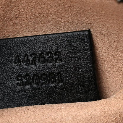Gucci Calfskin Matelasse Small GG Marmont Chain Shoulder Bag Black 7 of 13