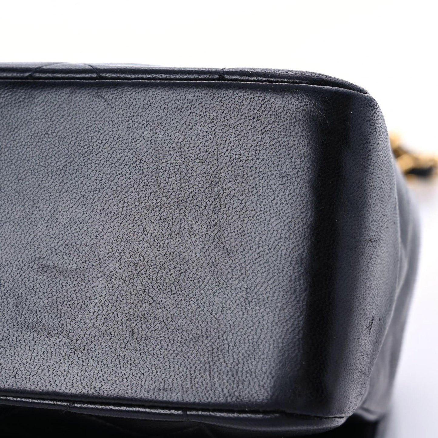 Lambskin Quilted Medium Single Flap Black