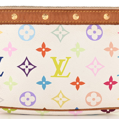 Louis Vuitton Monogram Multicolor Pochette Accessories White 8 of 10