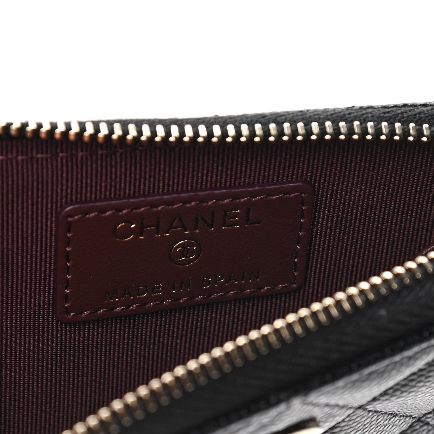 Chanel Caviar Quilted Zipped Key Holder Case Black 4 of 4