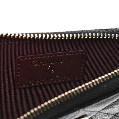 Chanel Caviar Quilted Zipped Key Holder Case Black 4 of 4