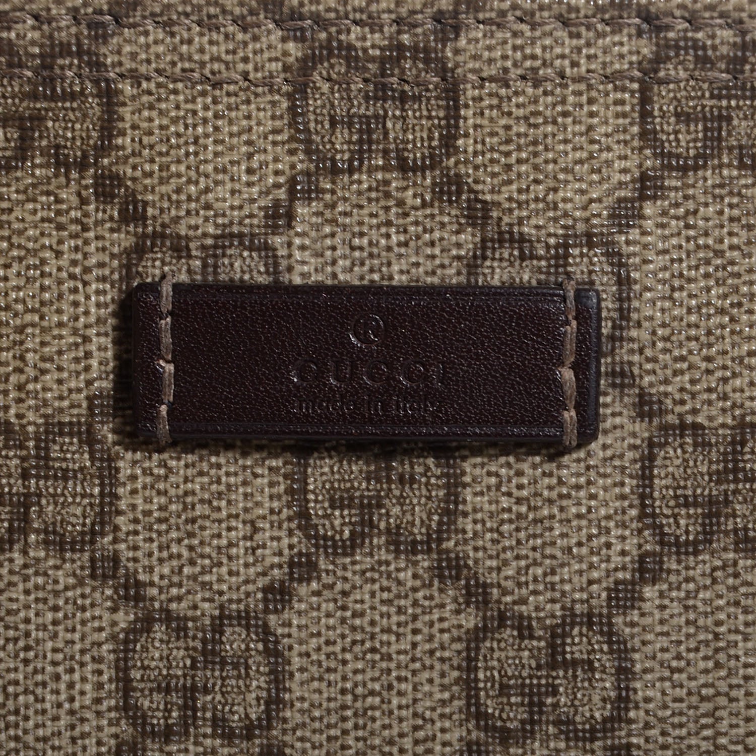 Gucci GG Plus Monogram Large Flat Messenger Bag Beige Brown 8 of 8