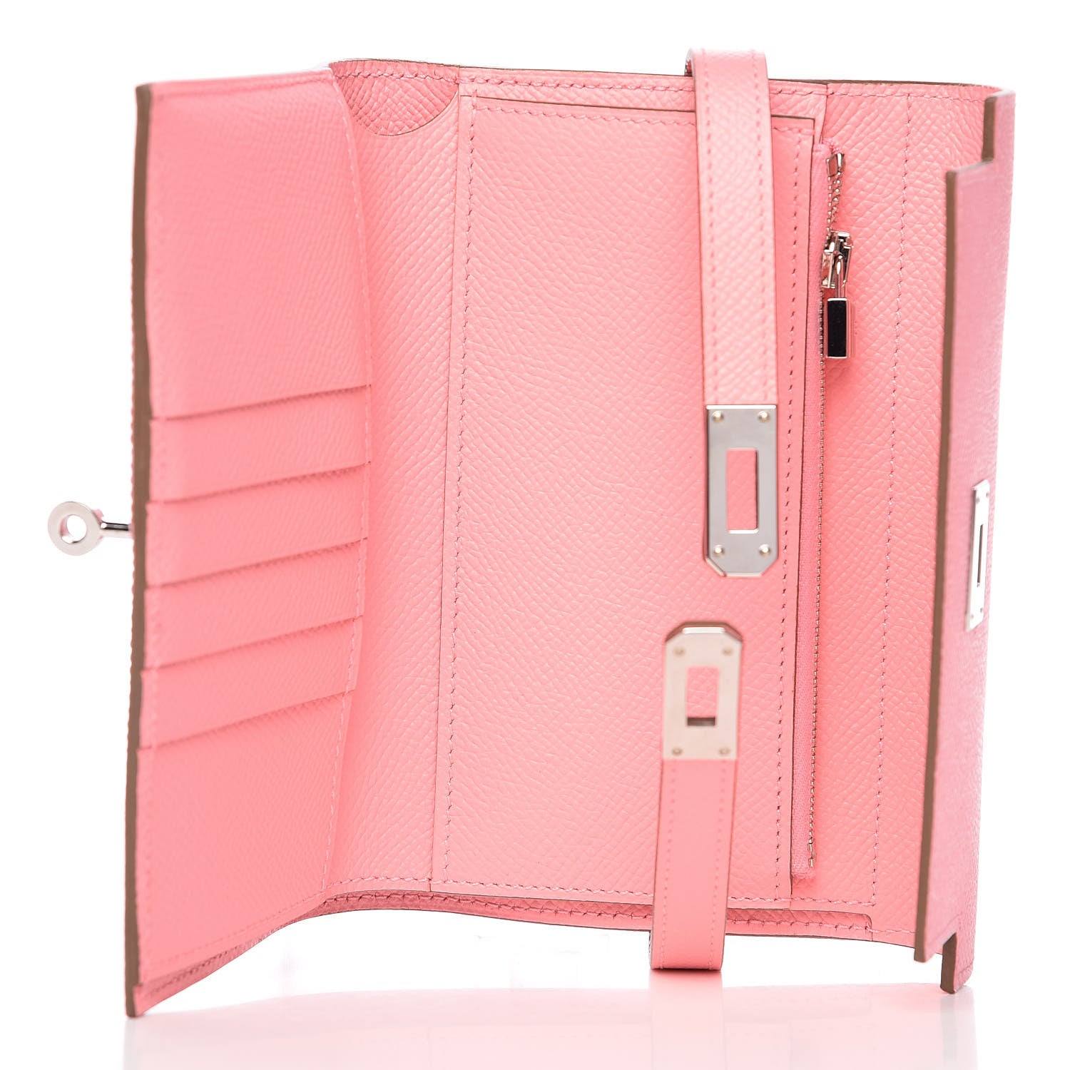 Hermes Epsom Medium Kelly Wallet Rose Confetti 5 of 9