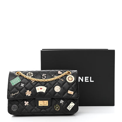 Chanel Aged Calfskin Lucky Charms 2.55 Reissue 225 Flap Black 11 of 11