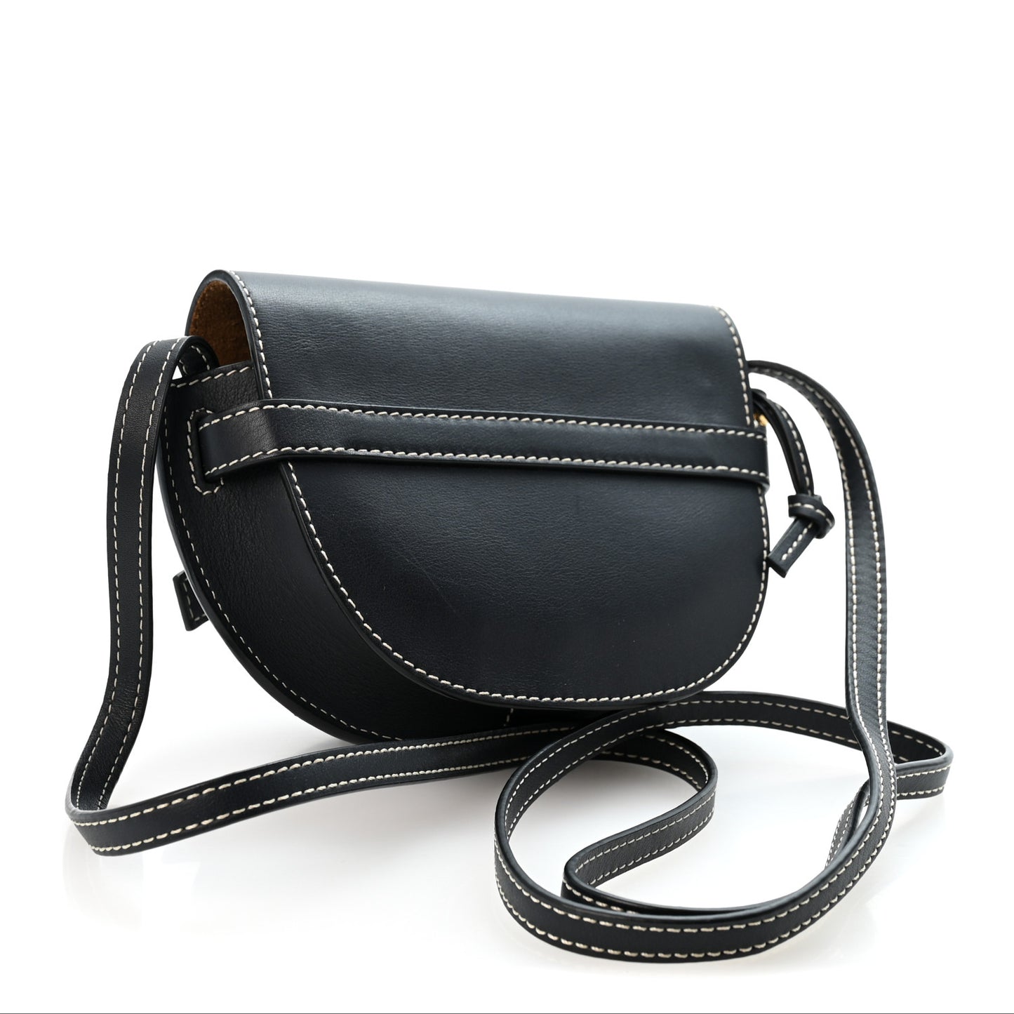 Calfskin Mini Gate Crossbody Bag Midnight Blue