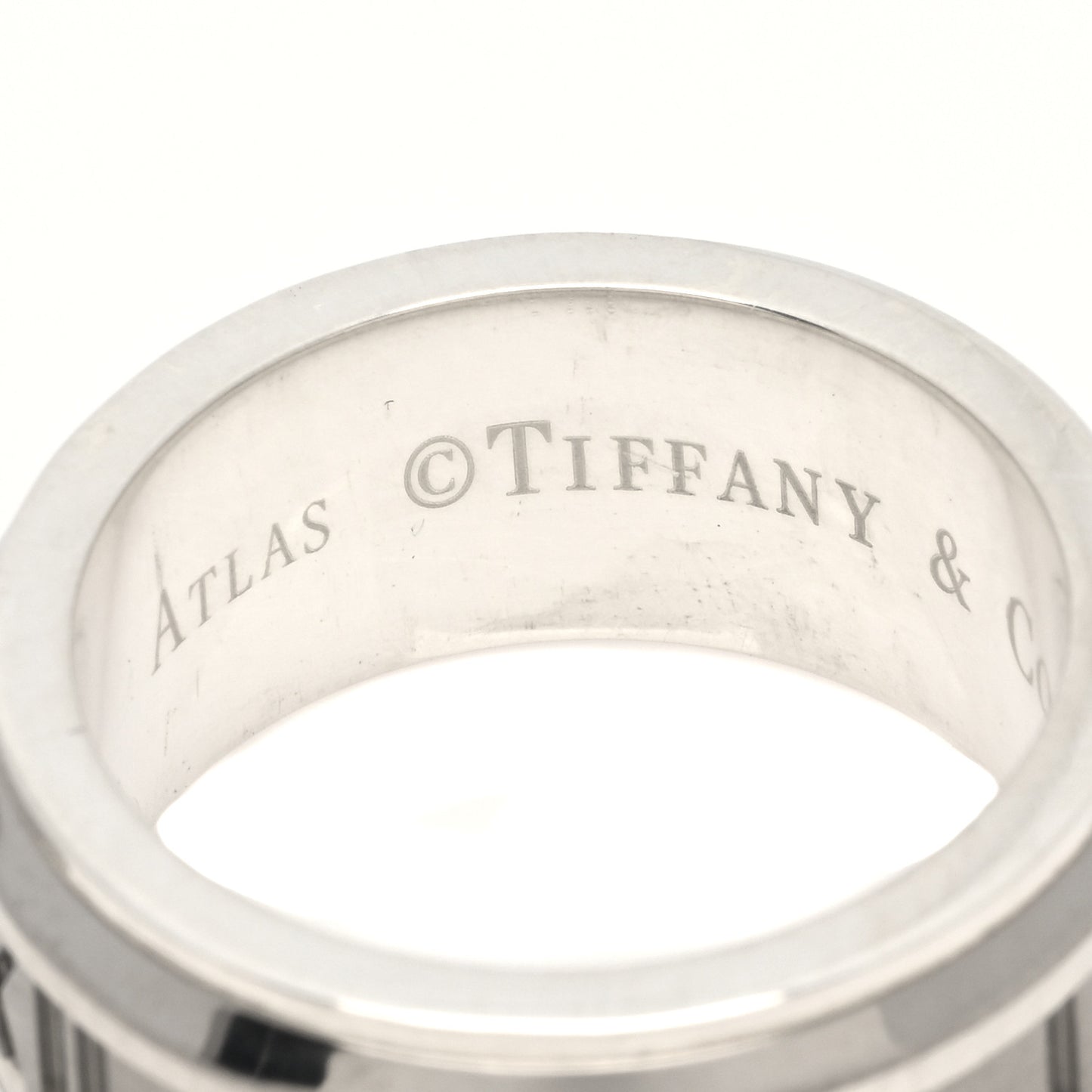 Sterling Silver Titanium Atlas Band Ring 53 6.25