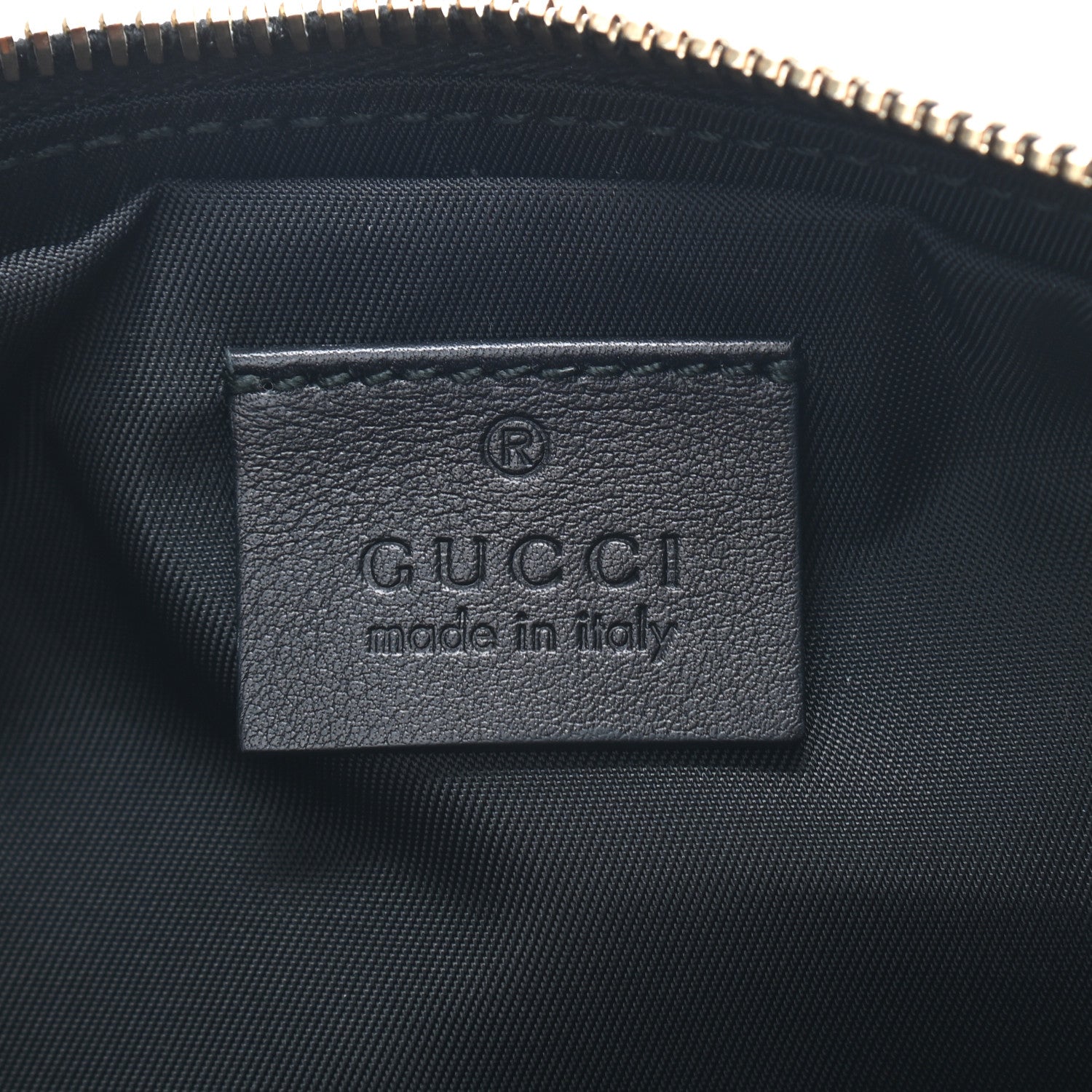 Gucci Guccissima Signature New Britt Wristlet Black 6 of 7