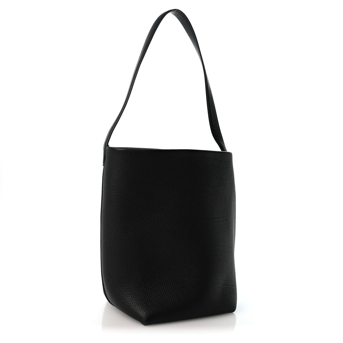Grained Calfskin Medium N/S Park Tote Black