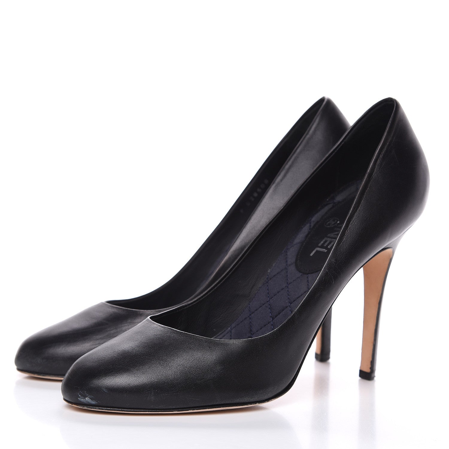 Chanel Lambskin Crystal CC Pumps 41.5 Black 3 of 15