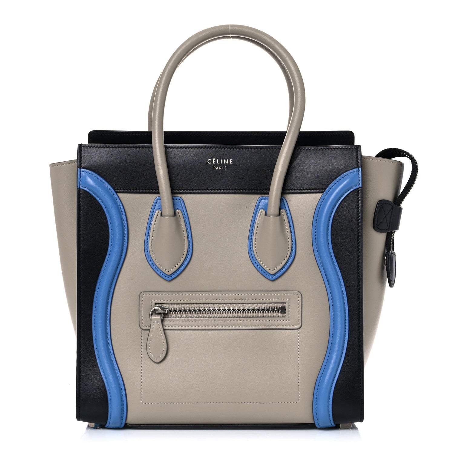 Celine Shiny Smooth Calfskin Micro Tri-Color Luggage Quartz 1 of 13