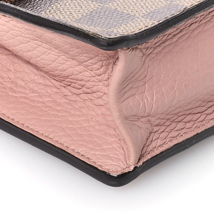 Louis Vuitton Damier Ebene Croisette Chain Wallet Magnolia 9 of 11