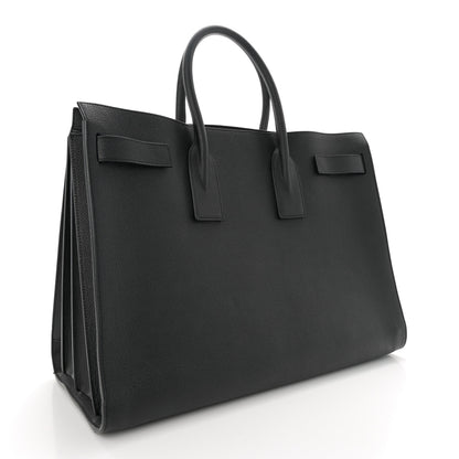 Saint Laurent Calfskin Large Sac de Jour Carryall Black 3 of 13