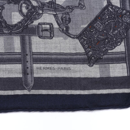 Hermes Cashmere Silk Flamboyant Web Scarf 100 2 of 4