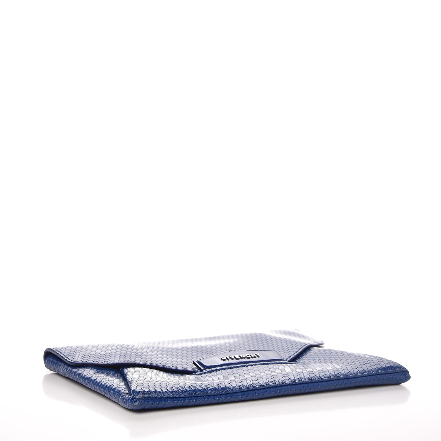 Givenchy Calfskin Dot Embossed Antigona Envelope Clutch Blue 4 of 7