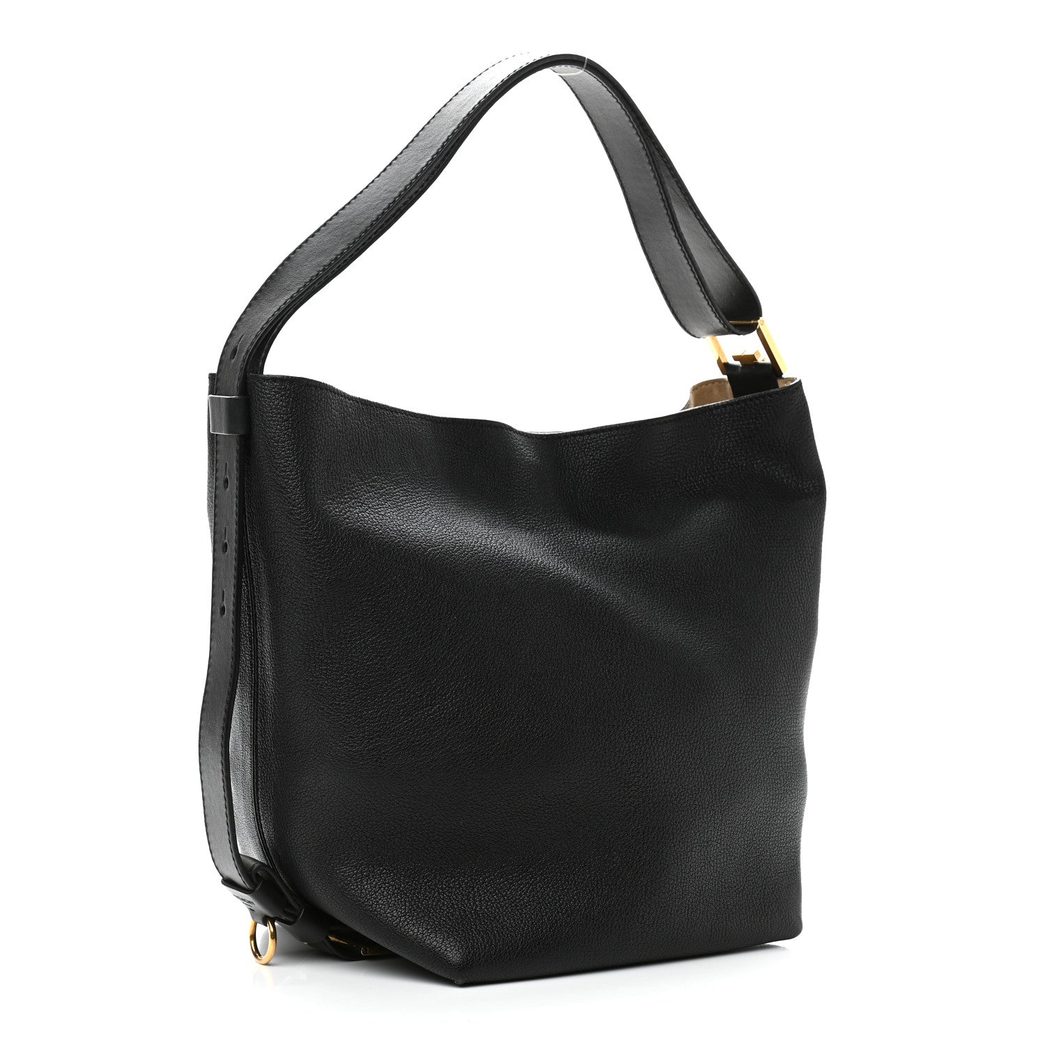 Givenchy Grained Calfskin GV Bucket Bag Black 3 of 10