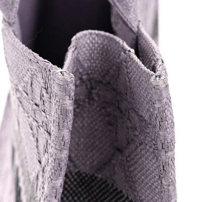 Christian Dior Raffia Cannage Medium Book Tote Lilac 11 of 11