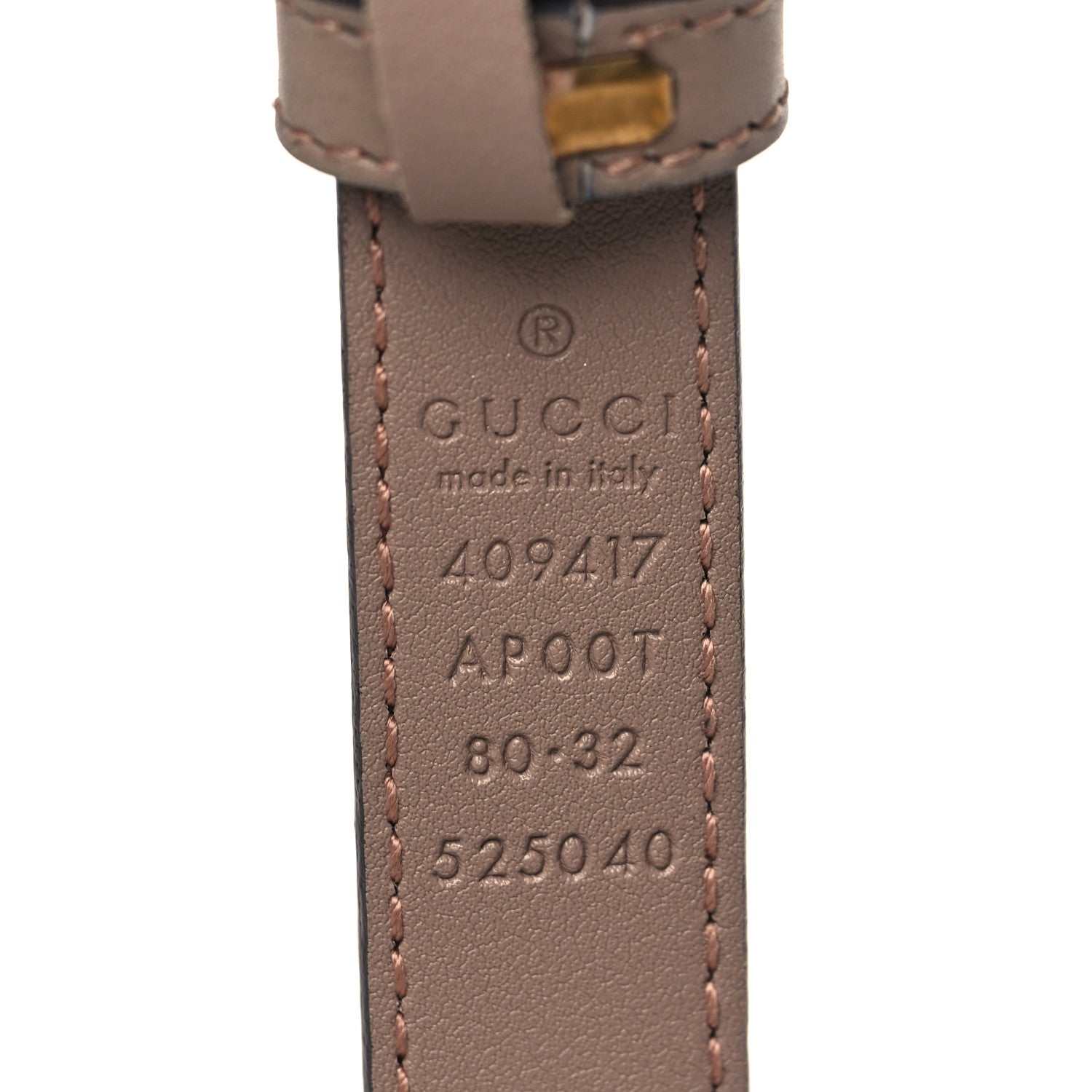 Gucci Calfskin Double G 20mm Belt 80 32 Porcelain Rose 4 of 6